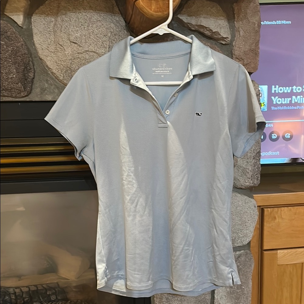 Vineyard Vines Light Blue Sleeve Polo